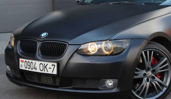BMW E92 black matte